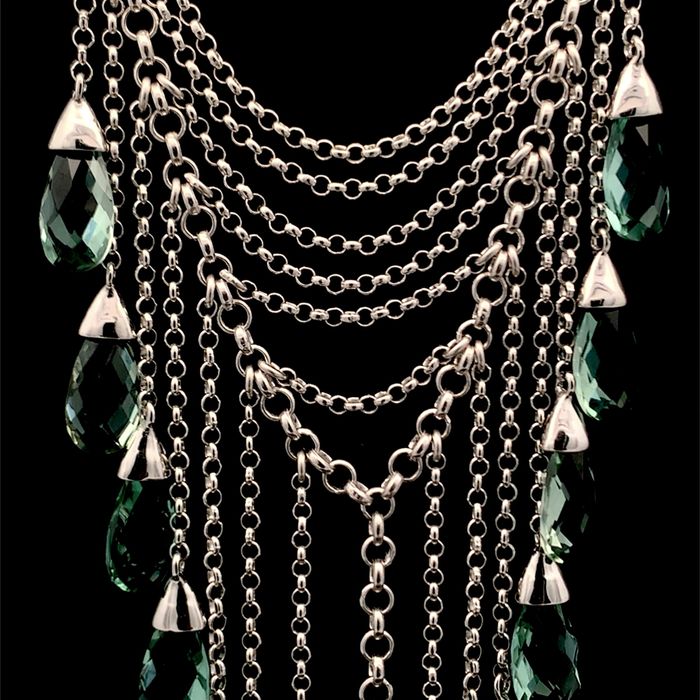 Luksusowa kolia ELLE Jewellery z kwarcem - Srebro 925