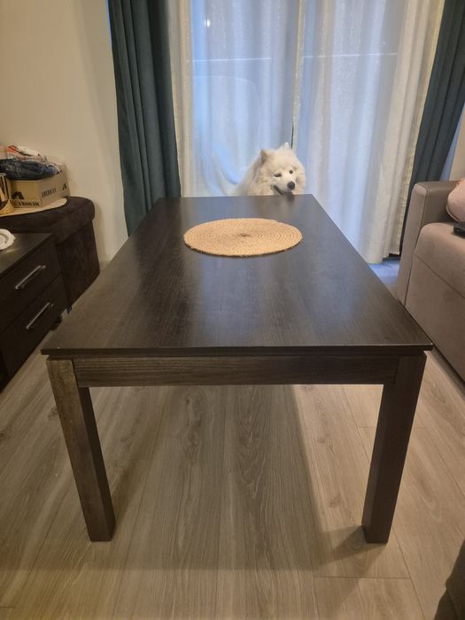 Stolik kawowy brązowy