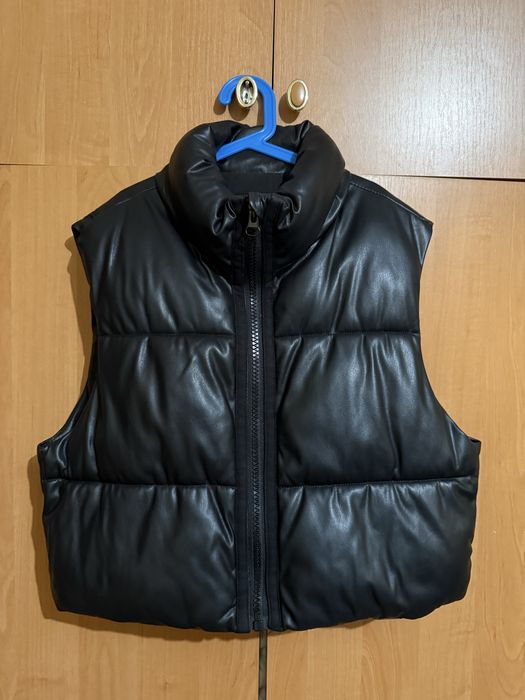 Жилетка Zara кожанная