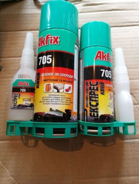 Akfix клей - гель с активатором, свежий!