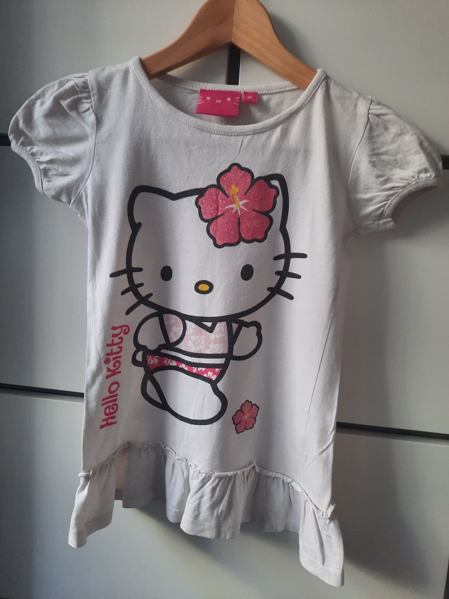 Koszulka T-shirt tunika dla dziewczynki Hello Kitty r. 116