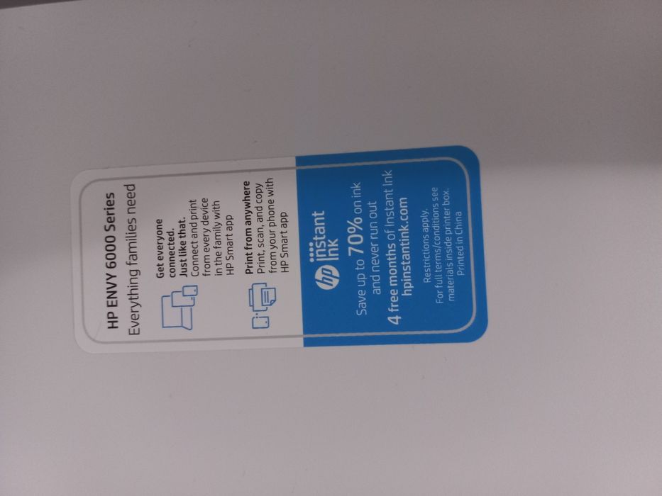 Impressora HP invy 6000