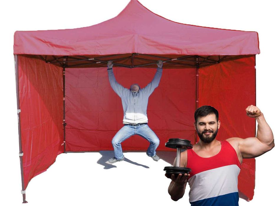 30kg 3x3 9m2 Namiot Handlowy Ogrodowy Pawilon Ekspresowy Targowy Turek