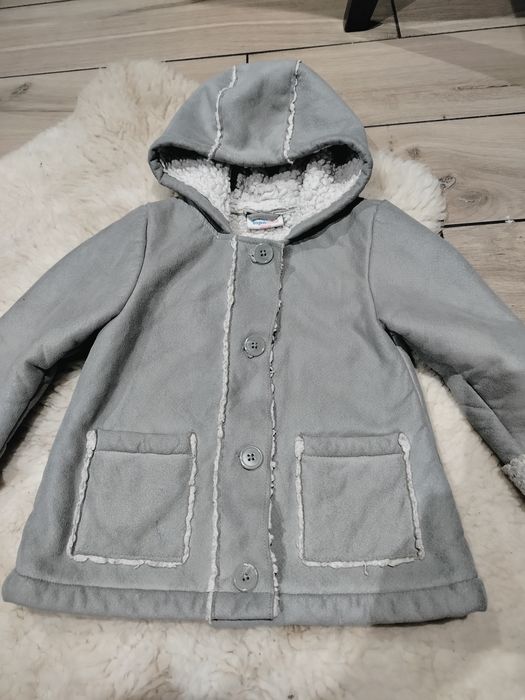 Płaszcz dziecięcy zapinany dziewczęcy