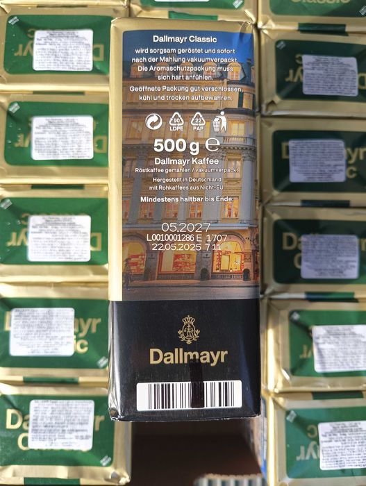10x kawa mielona dallmayr classic tanio 500g długa data 05.2027