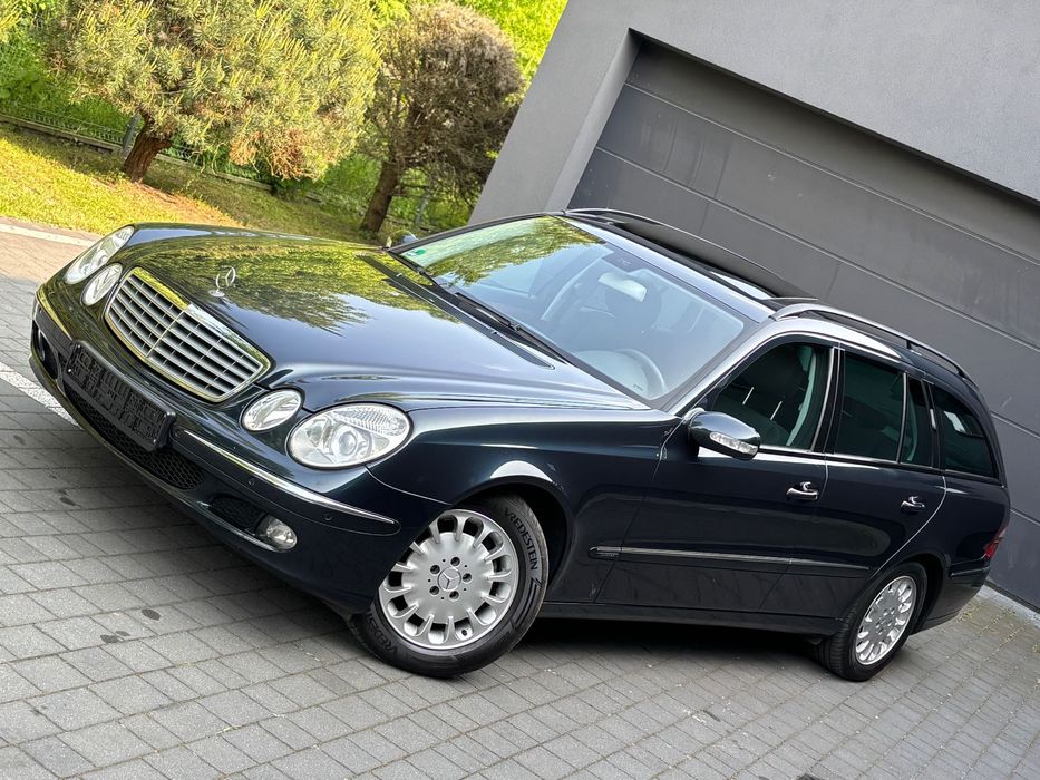 Mercedes-Benz Klasa E Stan fabryczny_bez rdzy_Szyberdach_el fotele_Serwis_polecam