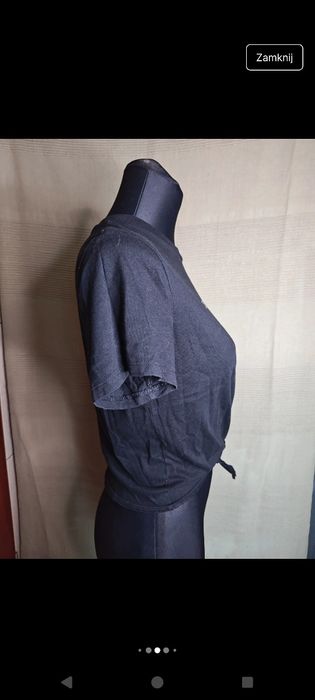 Bluzka t-shirt top modna stylowa czarna