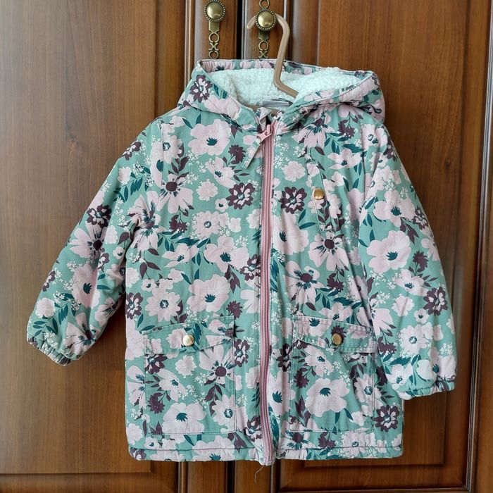 Kurtka zimowa ocieplana dla dziewczynki, rozm. 98