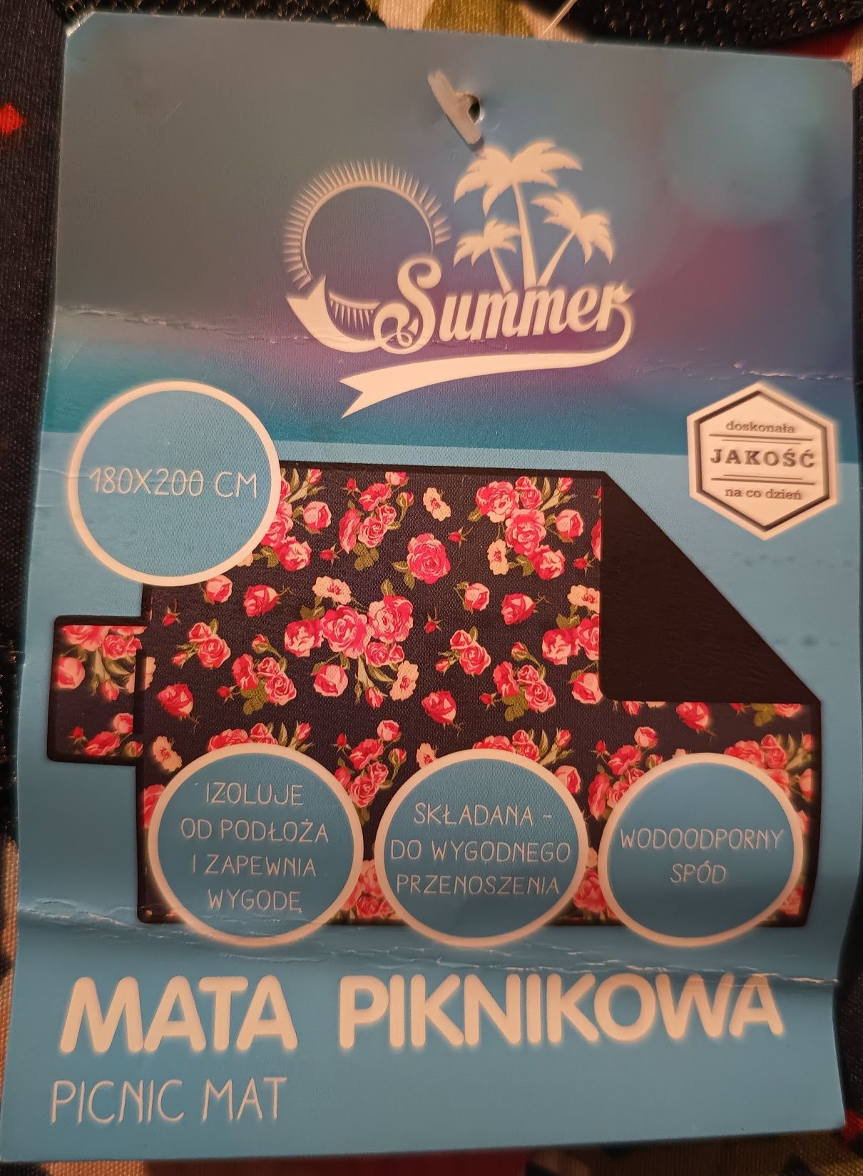 Mata piknikowa plażowa różne wzory 180 x 200 cm  dla dzieci NOWA