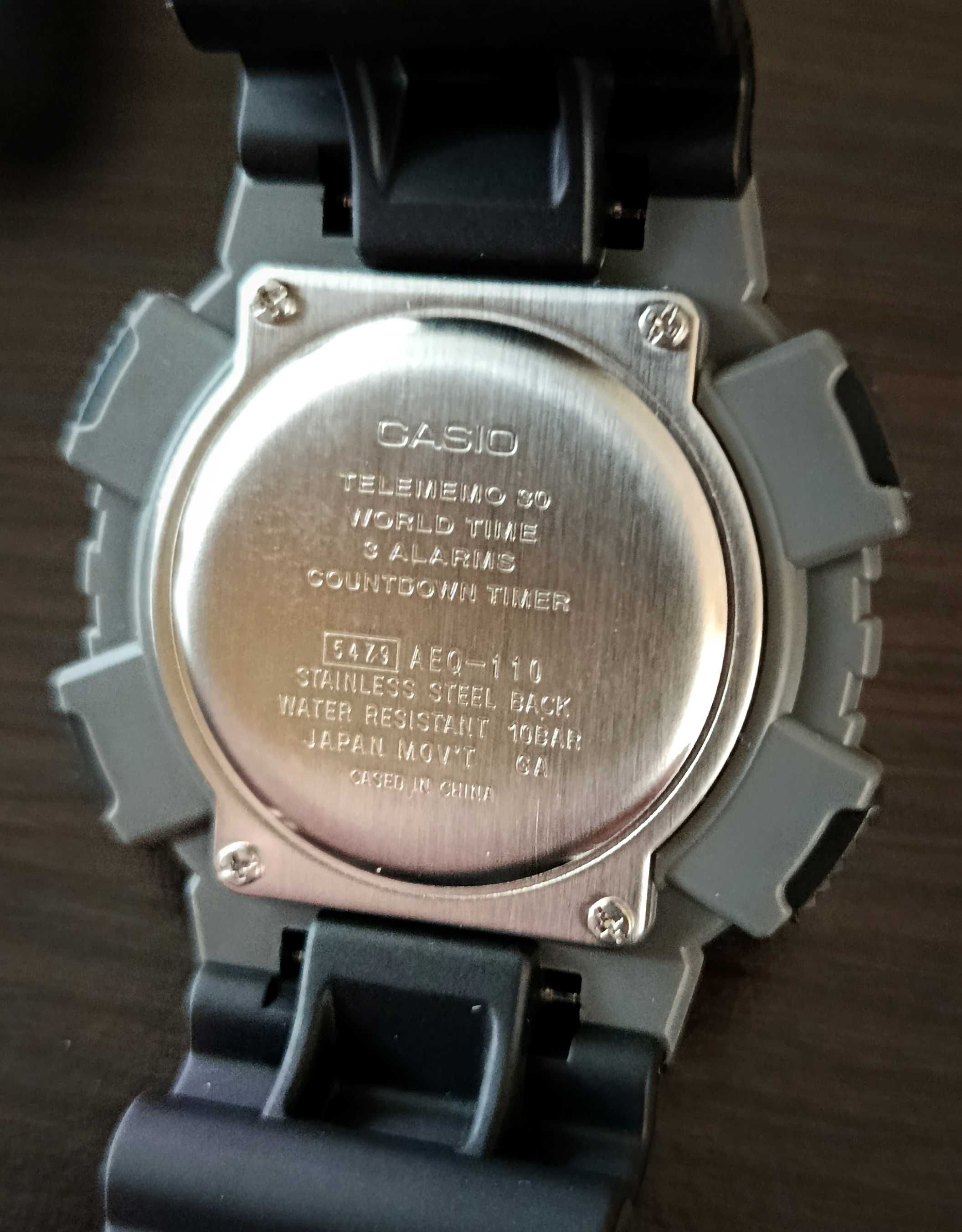 Casio AEQ110W Telememo. Записная книжка/100м.