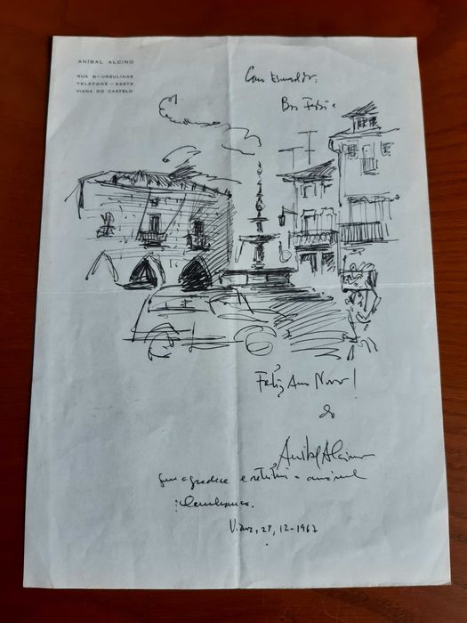 Desenho de Aníbal Alcino (Portugal) 1967