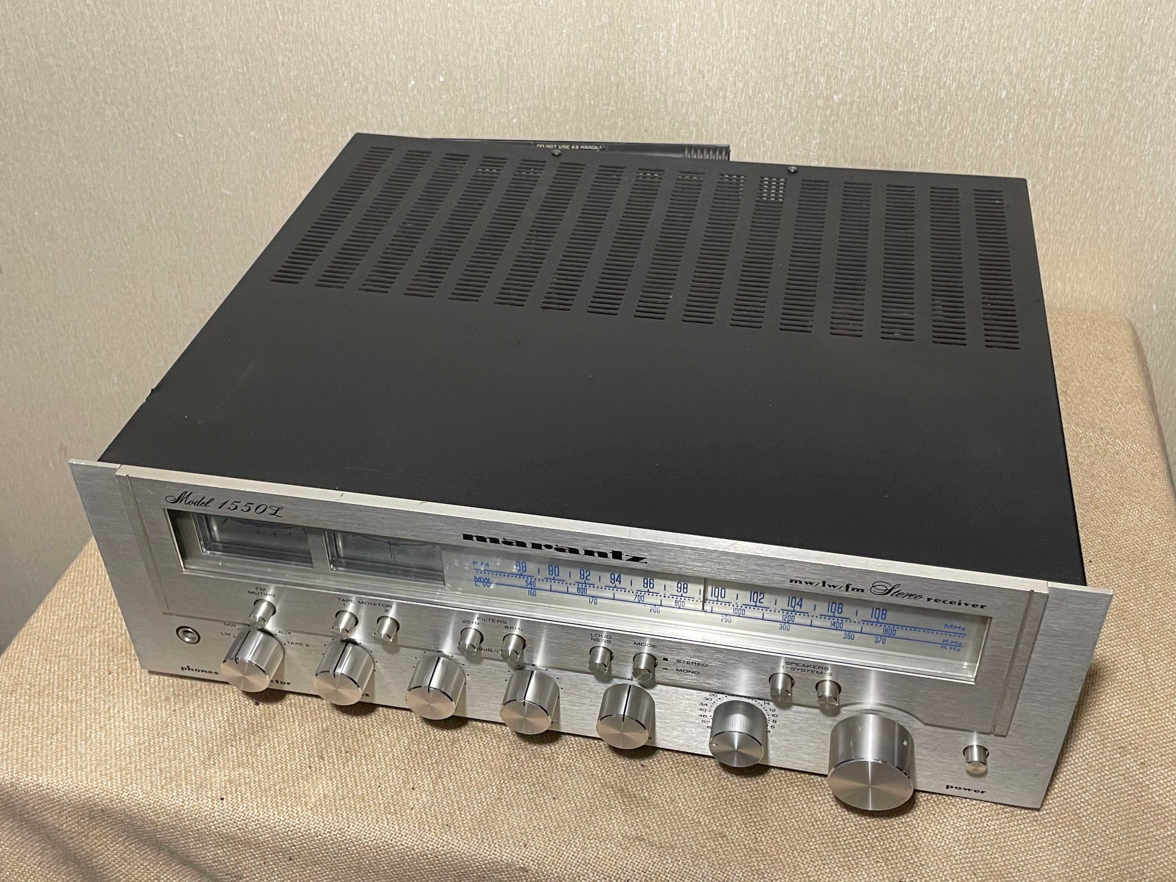 Аудиофильский HI-FI ресивер 70-х MARANTZ 1550 (2х55Вт/12кг)(ЗВУК!)