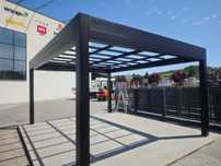 pergola ogrodowa konstrukcja aluminiowa masywna 5x4m, kolor ral + dach