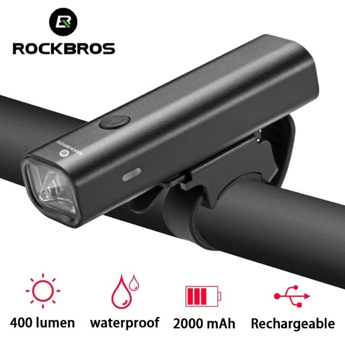 Велофара Rockbros 400 люмен Y-QD400LM, Оригинал, очень яркая