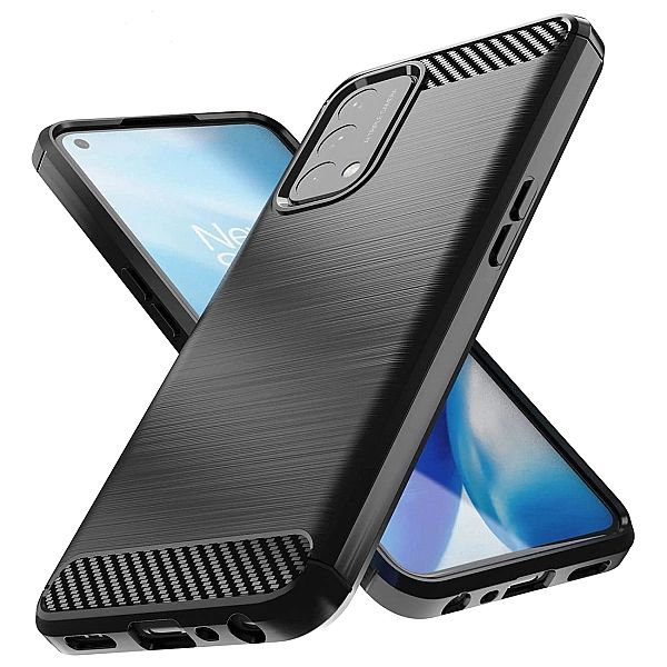 Carbon Case elastyczne etui pokrowiec OnePlus Nord N200/5G czarny