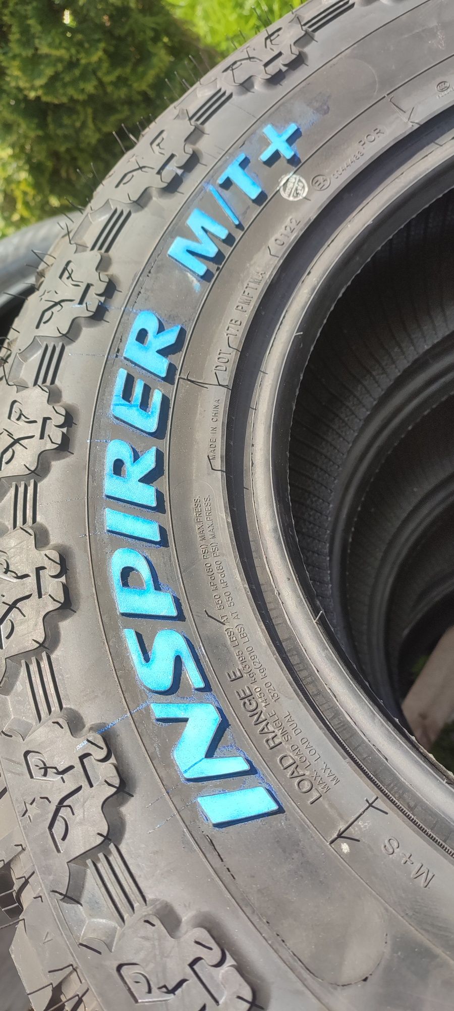 265/70R17 Luxan Inspirer M/T+ 4x4 4szt Terenowe białe napisy Nowe!!!