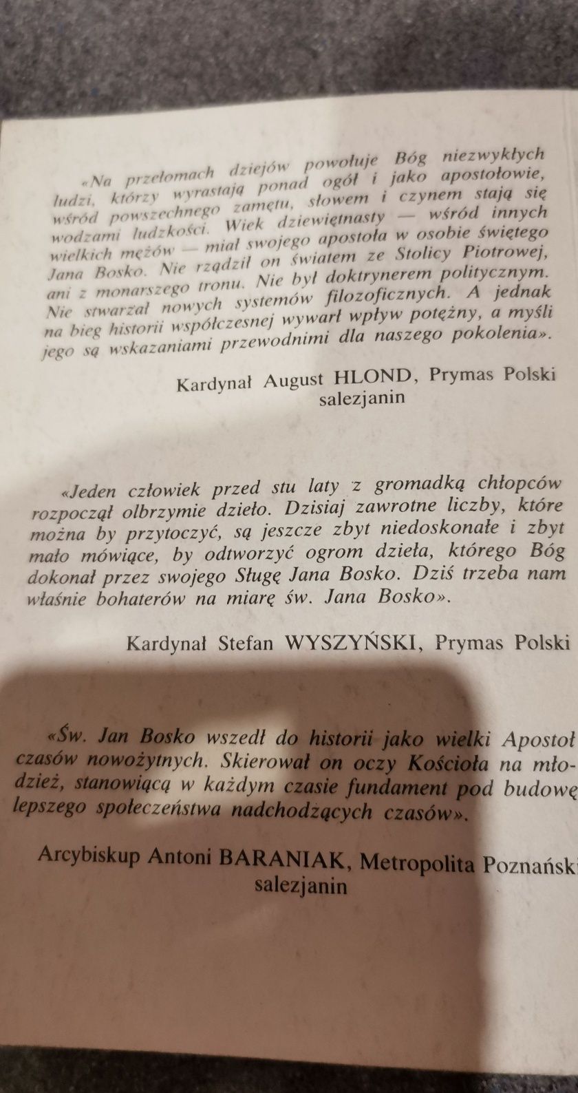 Spełniony sen  Biografia o świętym Janie Bosko Teresio Bosco