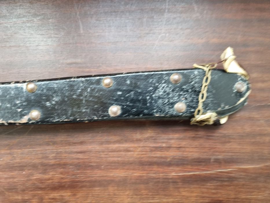 Fole em madeira e latão trabalhado