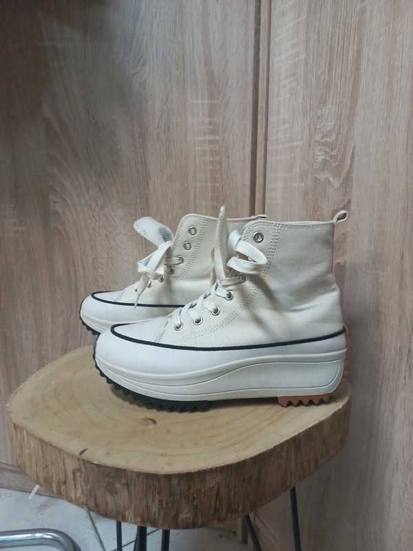 Buty trampki wysokie jasne jak nowe r.39