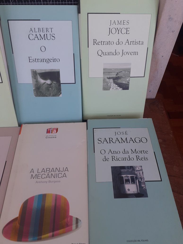 Camus, Joyce, Saramago, Calvino, Beauvoir, Borges, Llosa, Kafka, livro