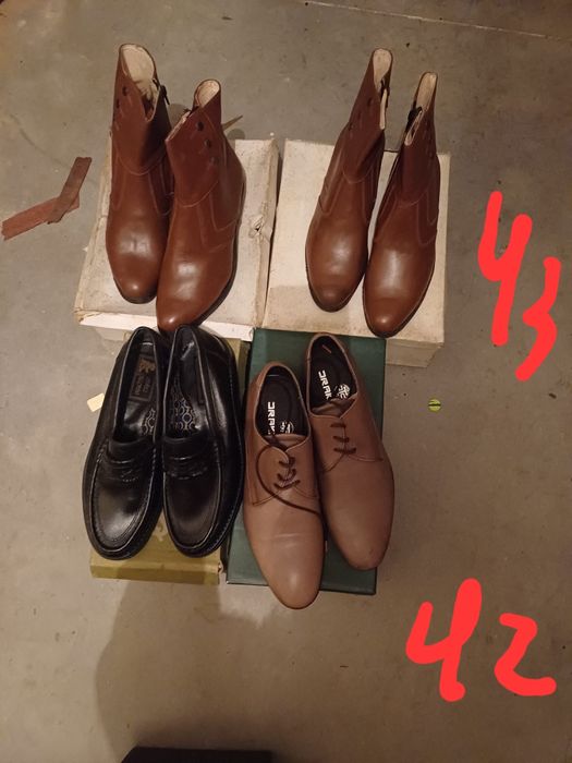 Lote pares de sapatos homem e mulher