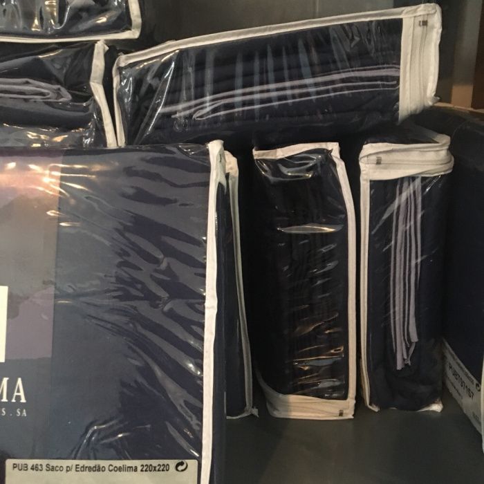 Capas de edredão reversível com 2 tons de azul
