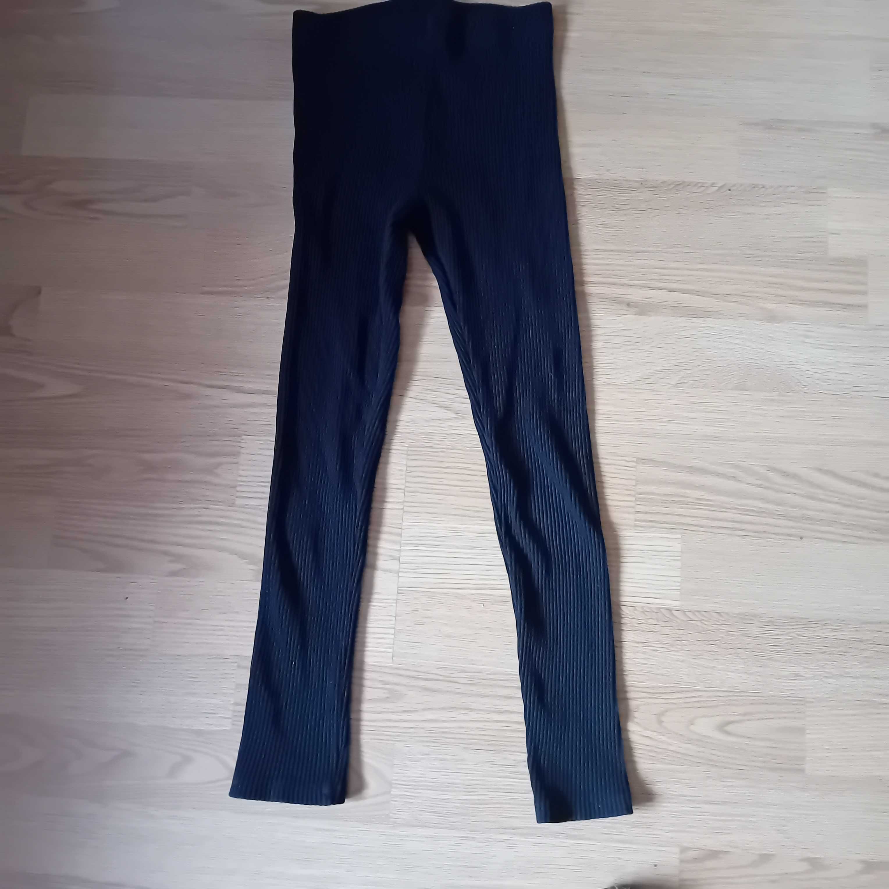 Getry czarne legginsy H&M
