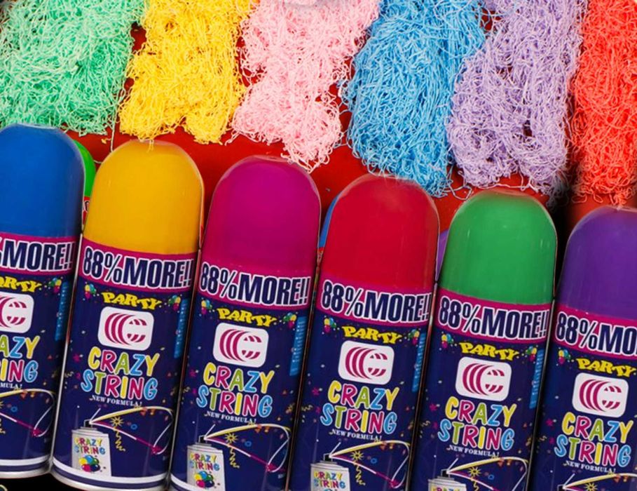 Цветной спрей-серпантин для декора в балоне 250 мл