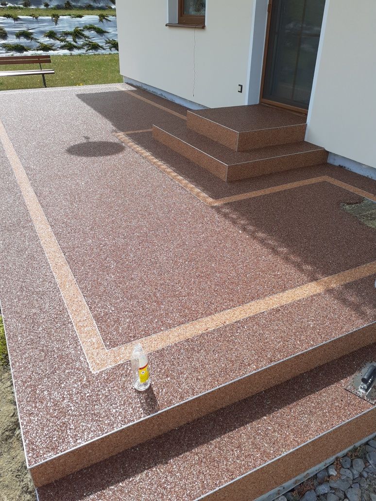 Kamienny Dywan Żywica zywica do garazu Microcement posadzki żywiczne