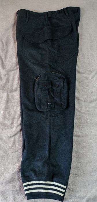 Оригінальні чоловічі вовняні карго штани Adidas Yohji Yamamoto Y-3