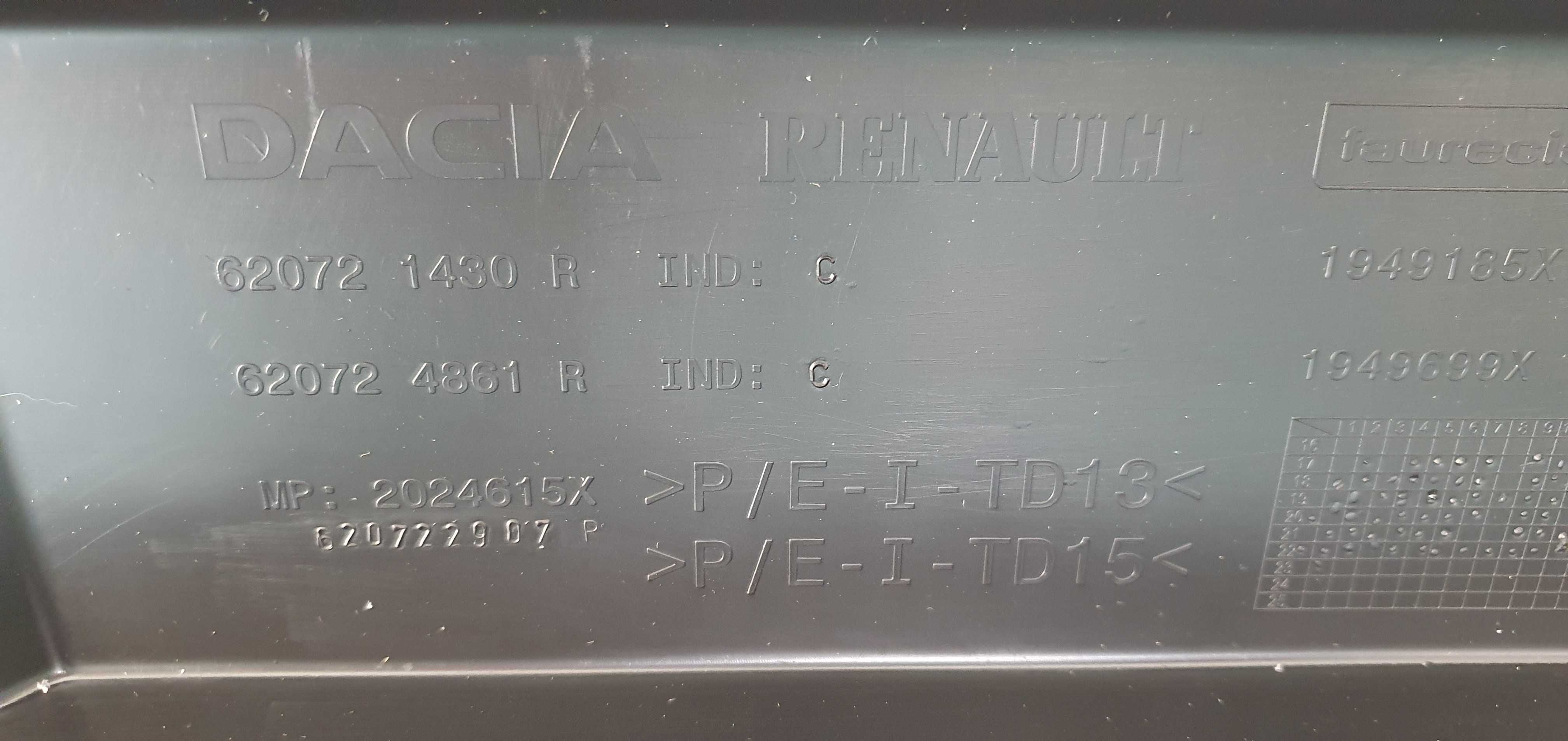 Spojler nakładka zderzaka przód Dacia Duster II OE Nowa