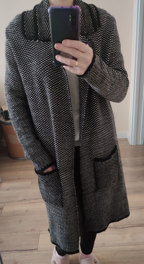 Płaszcz,sweter wiosenno-jesienny r.S