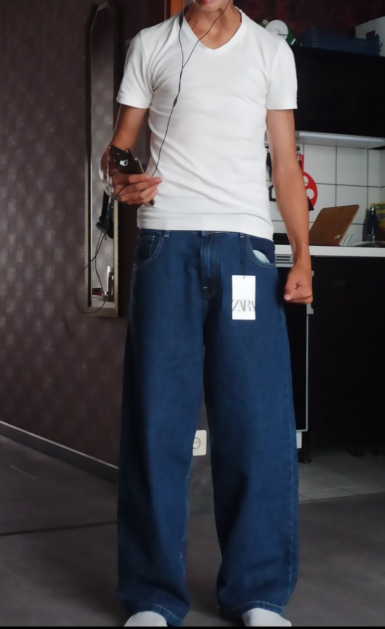 Джинсы Zara wide leg для подростка р.164 (13-14 років)