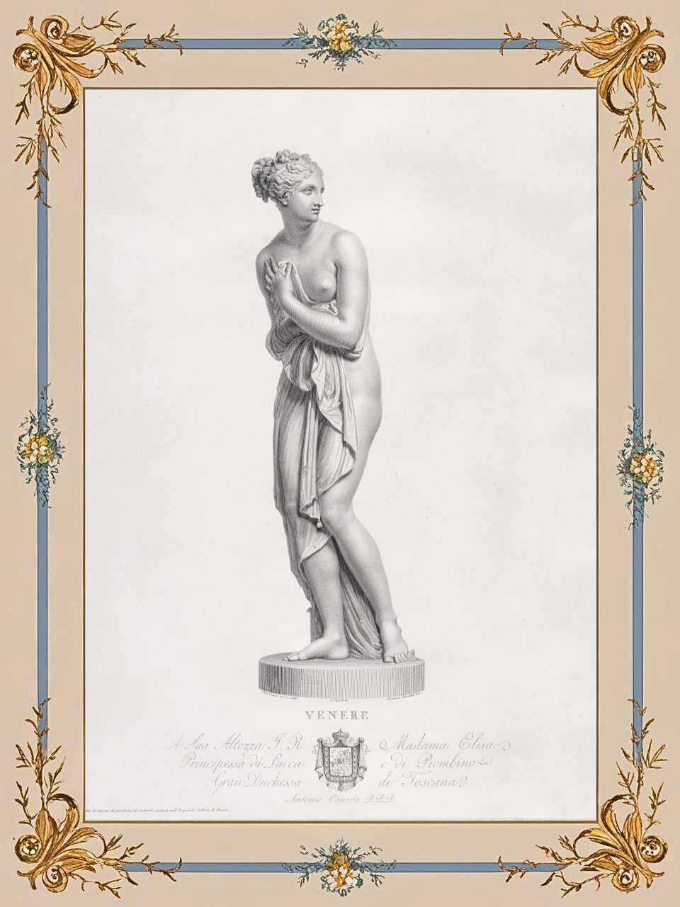 Mitologia Grecka - oryginalny XVIII wieczny staloryt z passe-partout