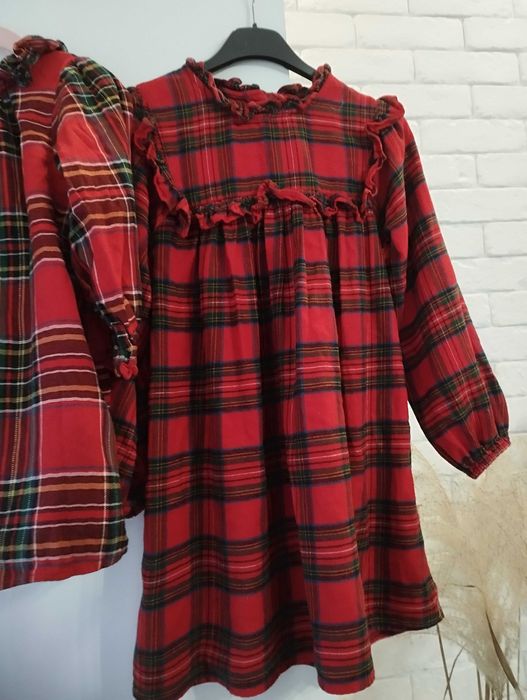 Kratka bawełna next Sukienka r 128 cm czerwona