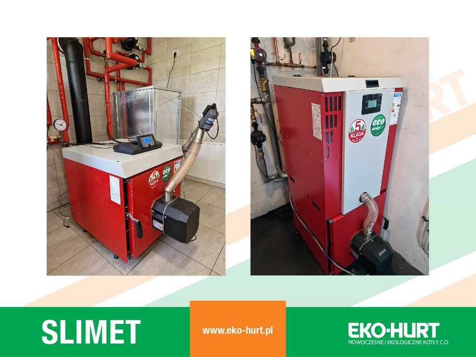 Kocioł SLIMET na pellet 28 kW 5 klasa certyfikat ECODESIGN lista ZUM