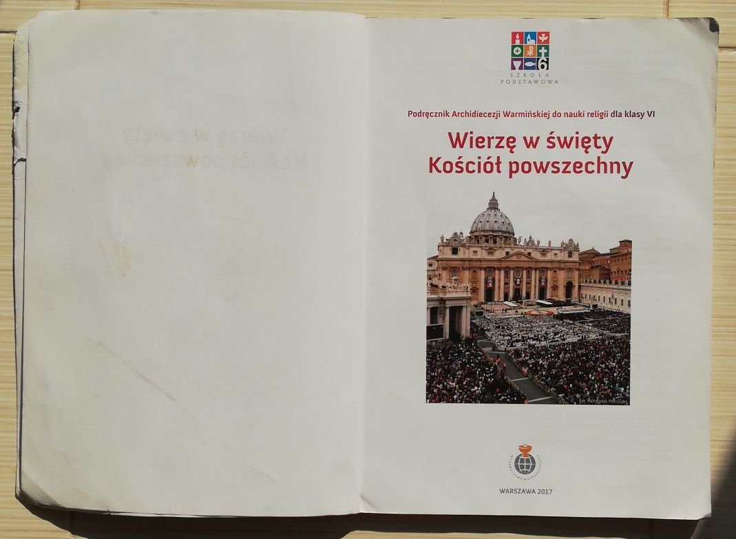 Religia. Klasa 6. Podręcznik:  "Wierzę w święty Kościół powszechny".