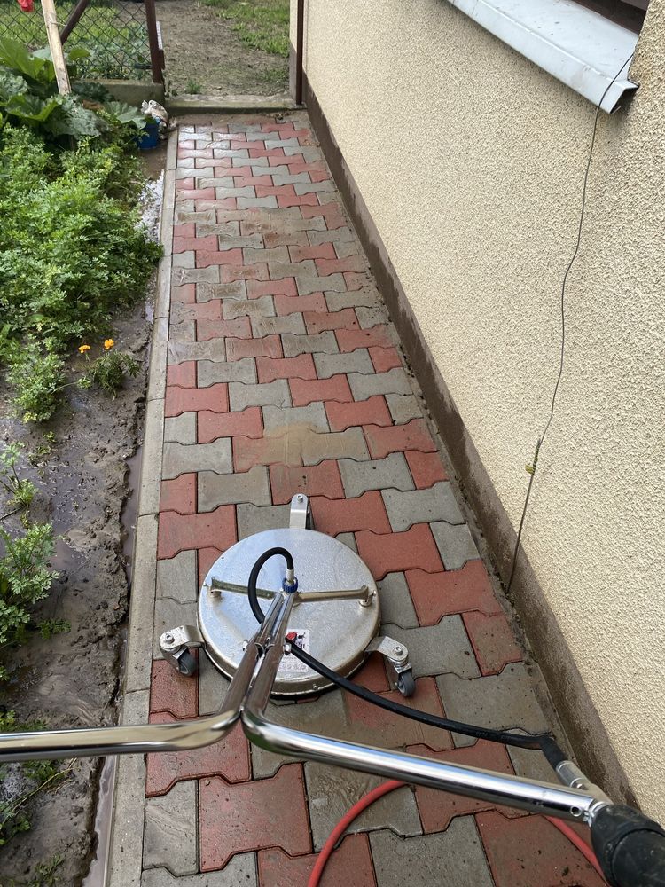 Mycie kostki brukowej i elewacji