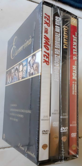 Caixa com 4 DVDs de Filmes Clássicos Essenciais - NOVOS! SELADOS!