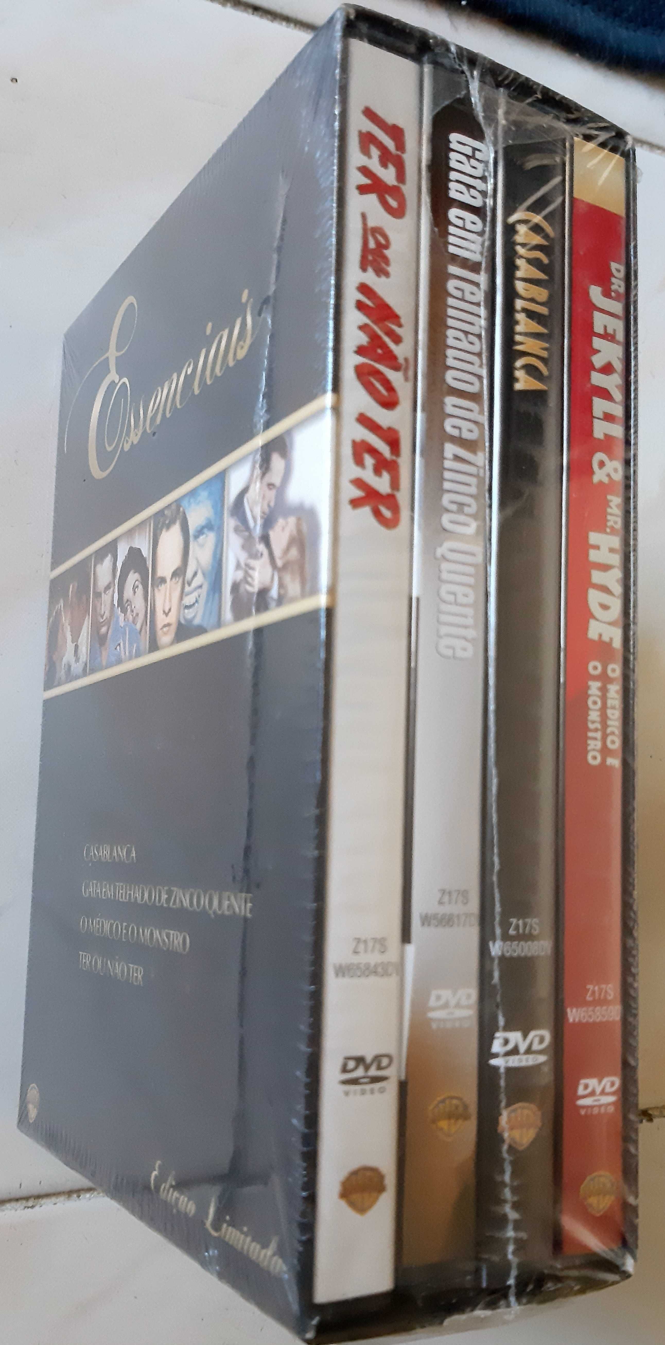 Caixa com 4 DVDs de Filmes Clássicos Essenciais - NOVOS! SELADOS!