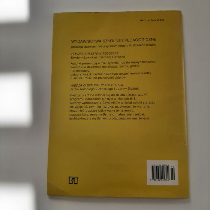 Stary podręcznik do Plastyki 7 klasa