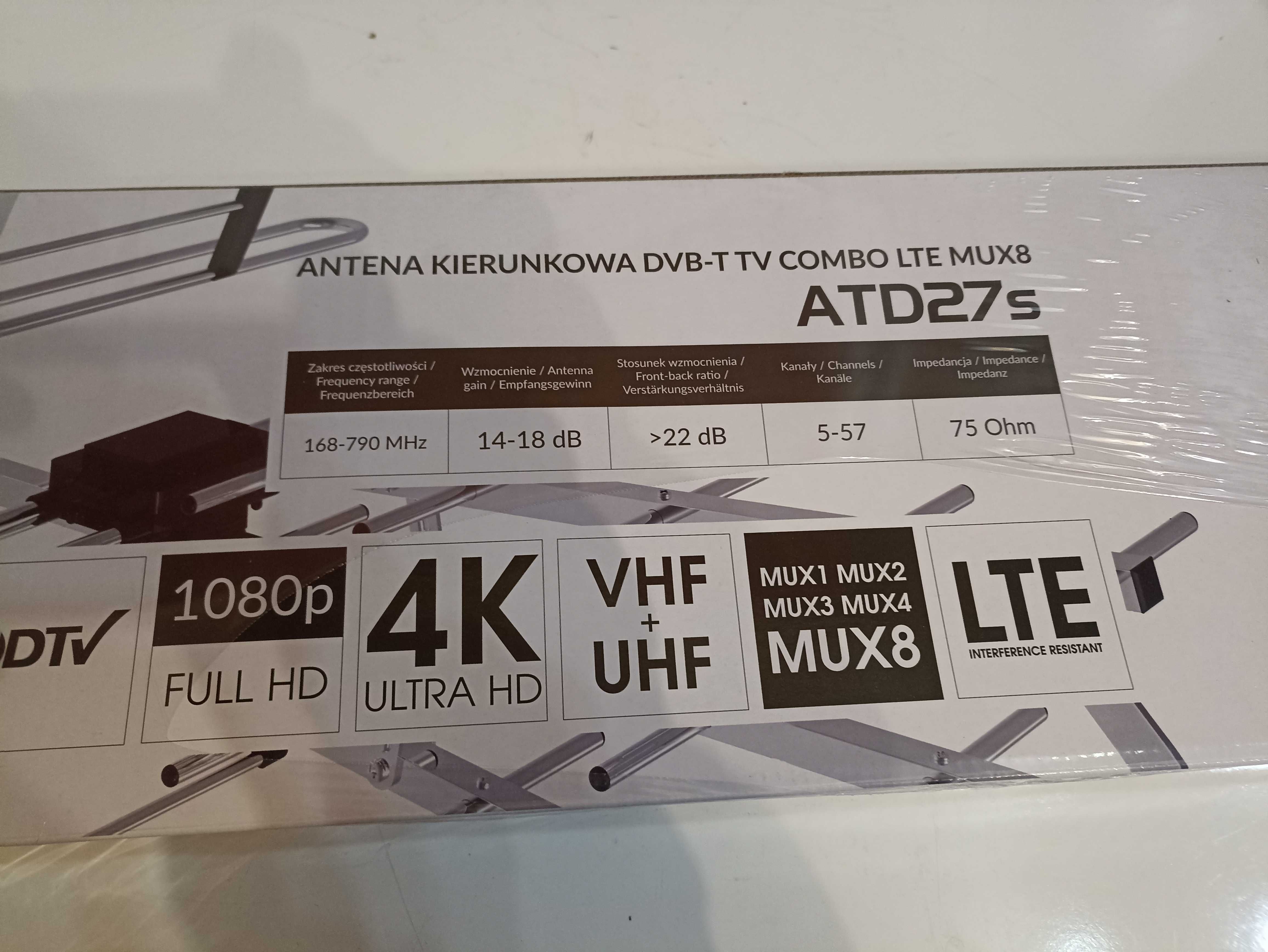 Antena DVB-T2 - combo , filtr LTE + G5  , zewnetrzna