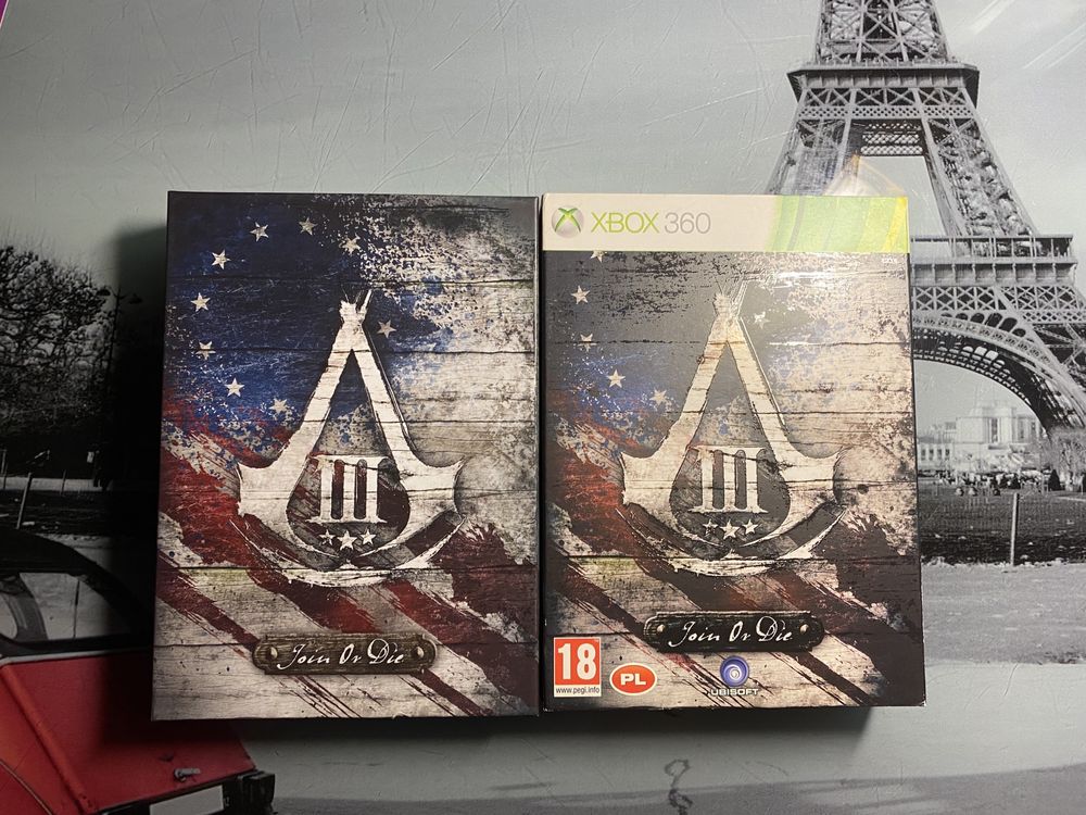 ASSASSIN'S CREED 3 III xbox 360 kolekcjonerska Join Or Die POLSKA wers