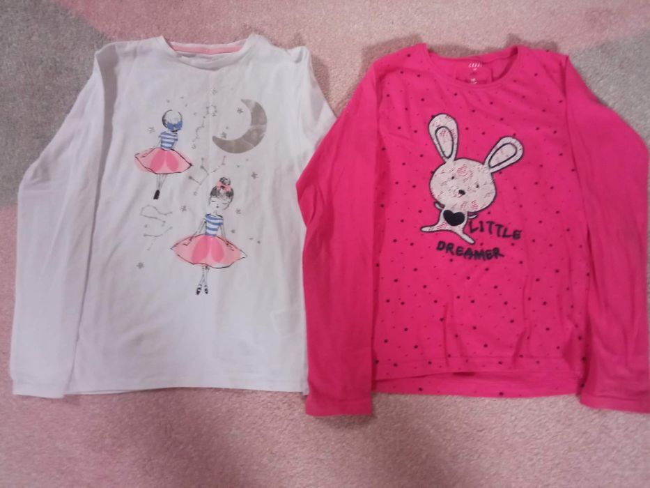 Bluzki dziewczęce z długim rękawem r. 140-146