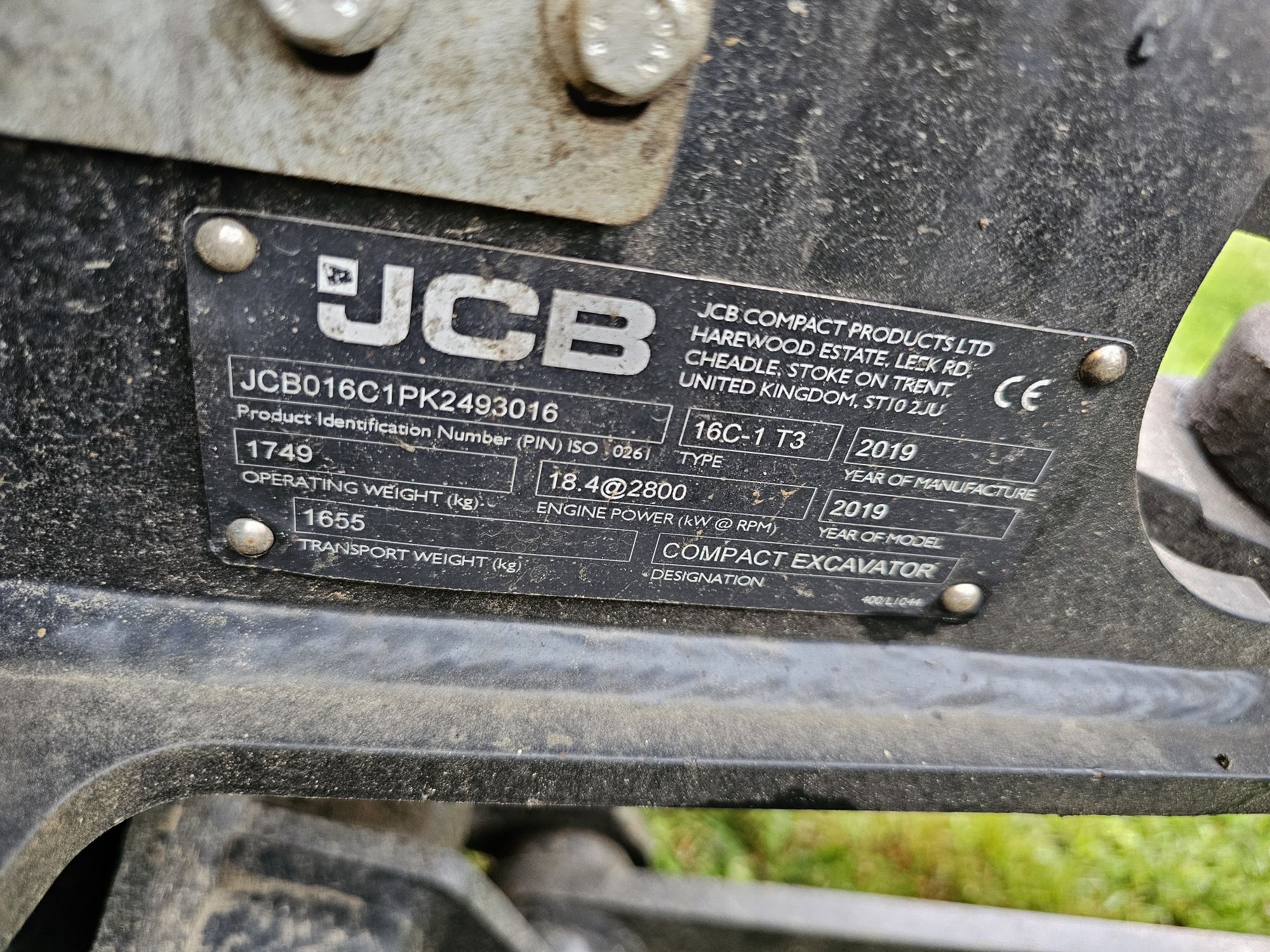 Jcb 16.c1 minikoparka