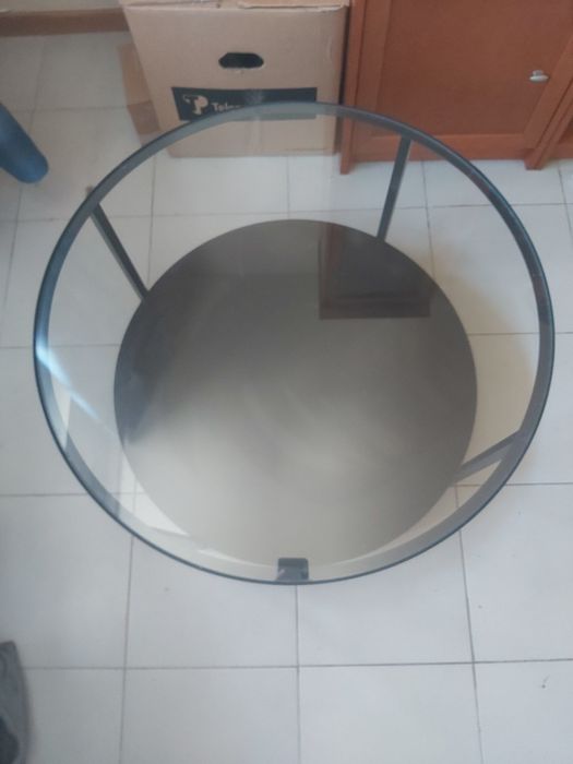 Mesa de vidro redonda