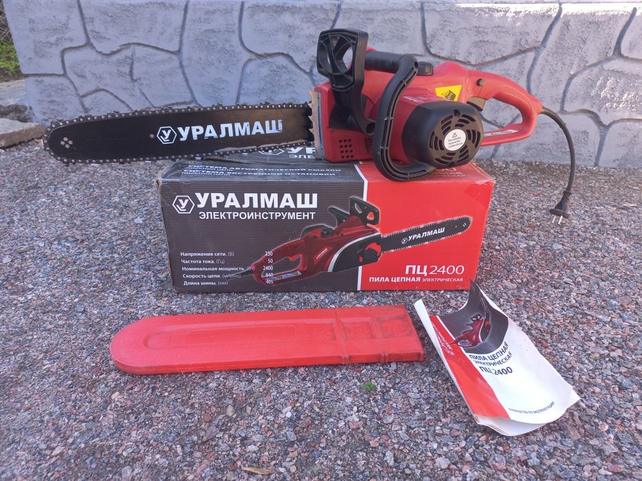 Пила цепная электрическая УРАЛМАШ ПЦ 2400  б/у