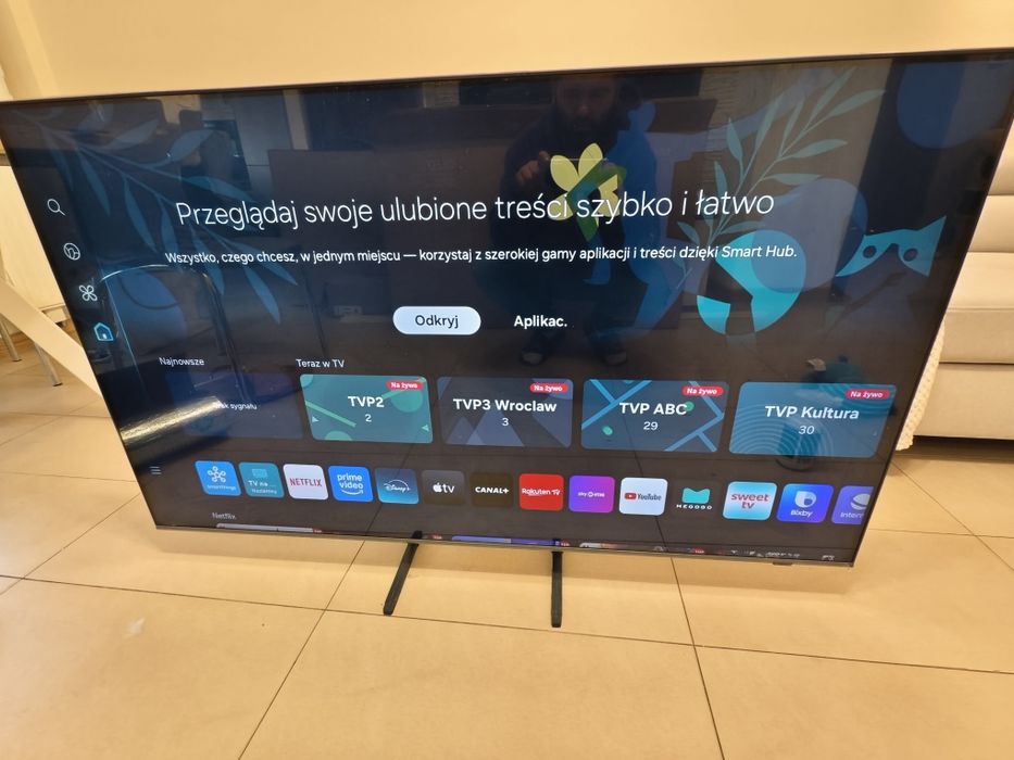 Samsung QLED 55 cali , 120 Hz. Telewizor z 2025 roku. Dla graczy