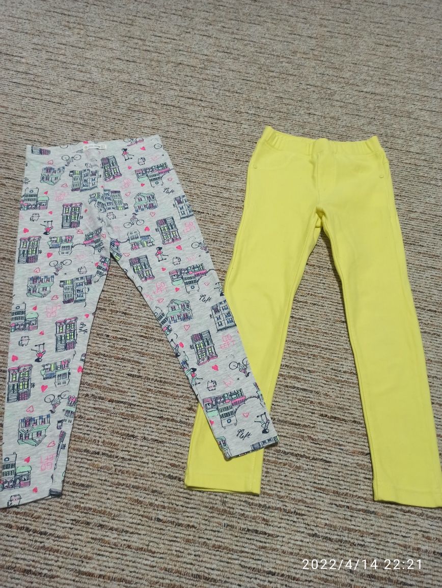 2szt legginsy na lato 116 bdb