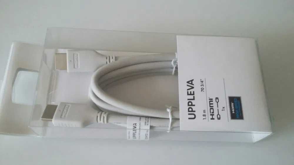 IKEA UPPLEVA Kabel HDMI HIGH SPEED with ETHERNET do tv telewizora Nowy